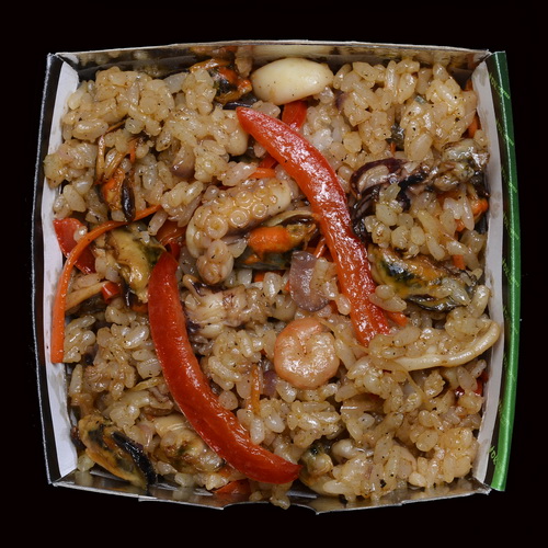 Рис с морепродуктами Тонкацу WOK