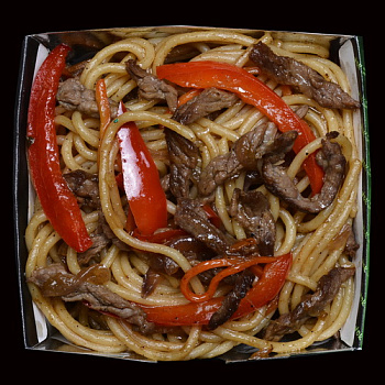 Пшеничная лапша с говядиной Тонкацу WOK