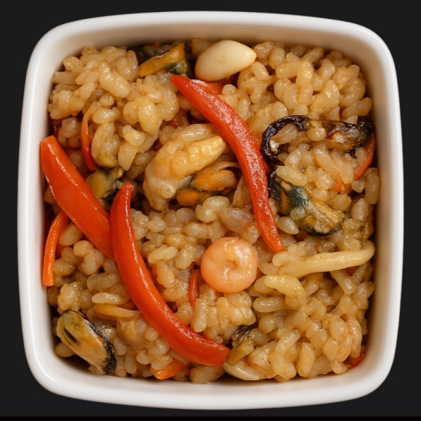 Рис с морепродуктами Тонкацу WOK