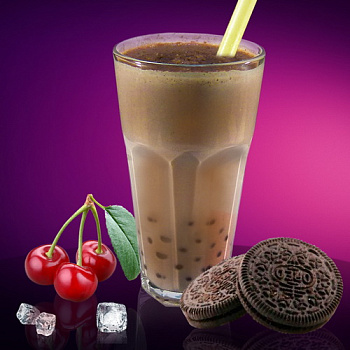 Bubble милкшейк Вишня с печеньем