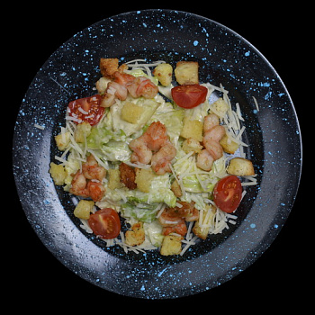 Салат Цезарь с креветкой